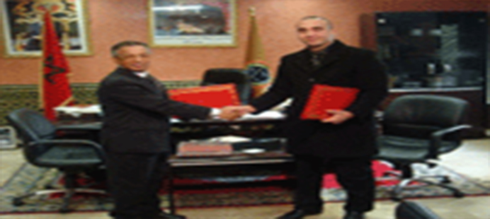 M. Tariq Al-Wadghiri et M. Mustafa Fares, Président du Conseil suprême